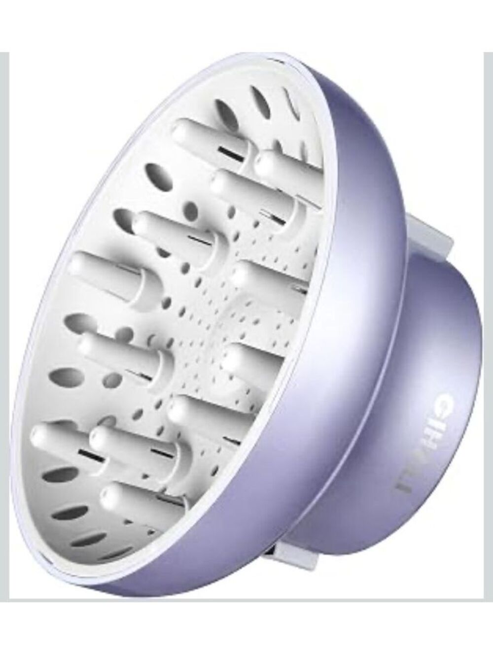 Lavender Hair Dryer Diffuser Attachment with Adjustable Silicone Grip